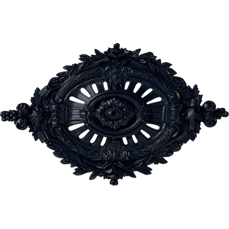 Ekena Millwork Antonio Ceiling Medallion, Hand-Painted Midnight Dream, 35 7/8"W x 22 1/2"H x 4 3/8"P CM35X22ANMDF